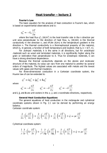 Heat transfer – lecture 2