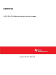 LVDS, CML, ECL-differential interfaces with odd