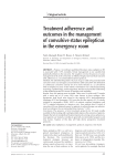Treatment adherence and outcomes in the management of