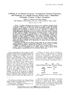 13-Alanine as an Ethylene Precursor