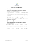 Number and Ranking Sequence