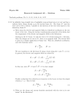 Physics 506 Winter 2006 Homework Assignment #8 — Solutions