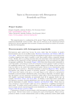 Topics in Macroeconomics with Heterogeneous Households and