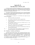 Appendix B Introduction to MATLAB - UTK-EECS