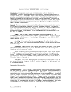 Neurology Clerkship Emergencies Core Knowledge