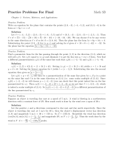 Practice Problems For Final Math 5B