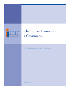 The Indian Economy at at Crossroads