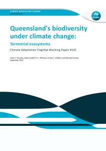 Queensland`s biodiversity under climate change: