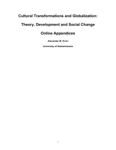 Cultural Transformations and Globalization: Theory, Development