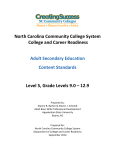 CCR Adult Education Content Standards Level 5 Adult Secondary