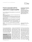 Factors associated with the appearance of gingival papillae