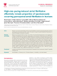 High-rate pacing-induced atrial fibrillation effectively reveals