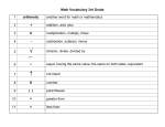 3rd Grade Math Dictionary