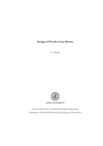 Design of Powder Core Motors - IEA