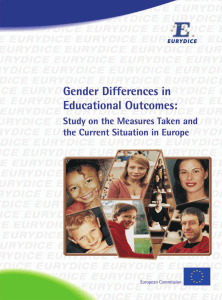Gender Differences in Educational Outcomes. Study on the