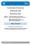 FOE December 2015 – Examination Paper – Final