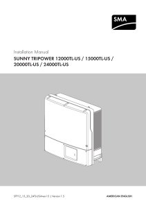 Sunny Tripower 12000/15000/20000/24000 TL-US