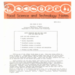 Food Science and Technology -Notes