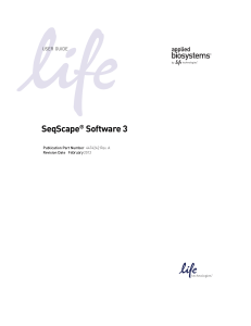 SeqScape® Software 3 User Guide