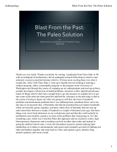The Paleo Solution 1 - Regional and Continuing Education