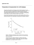 Temperature Compensation for LCD displays