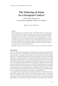 The Othering of Islam in a European Context