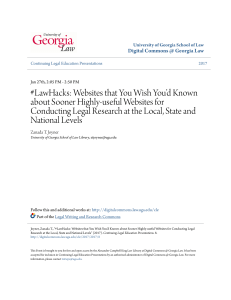 LawHacks - Digital Commons @ Georgia Law