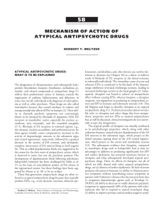 mechanism of action of atypical antipsychotic drugs