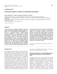Leishmania species: models of intracellular parasitism