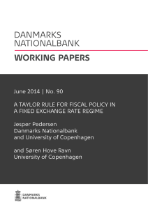 June 2014 | No. 90 A TAYLOR RULE FOR FISCAL POLICY IN A