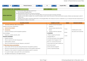 Physical Sciences Grade 12 Term 2