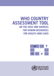 WHO Country Assessment Tool on the Uses and Sources for HRH