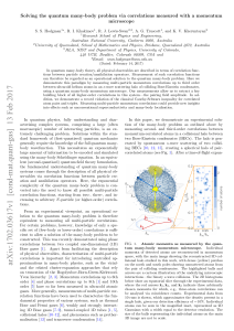 Solving the quantum many-body problem via