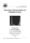 Non-Linear Characteristics of a Pendulum System
