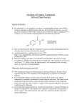 Structure of Organic Compounds Infra