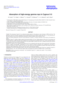 Absorption of high-energy gamma rays in Cygnus X-3
