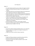 Unit 3 Objectives Chapter 17 • Cite what biologists generally accept