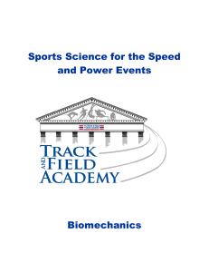 408 4 Biomechanics for the Speed and Power Events
