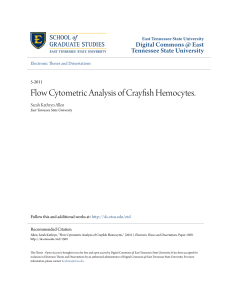 Flow Cytometric Analysis of Crayfish Hemocytes.