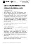 Lesson 3: Further background information for teachers