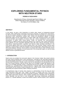 exploring fundamental physics with neutron stars