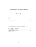 Lecture 3: Specific Factors Model of Trade