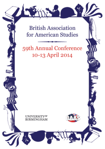 Conference abstract book - University of Birmingham
