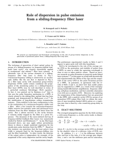 Role of dispersion in pulse emission from a sliding