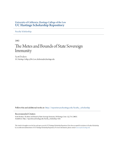 The Metes and Bounds of State Sovereign Immunity