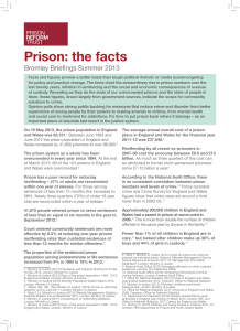 Prison: the facts - Prison Reform Trust