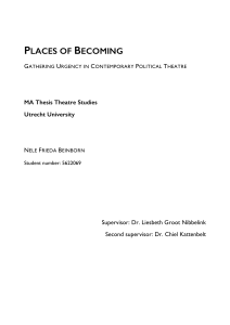 places of becoming - Utrecht University Repository