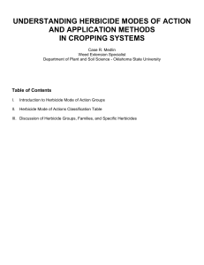 herbicide moa document - Oklahoma State University