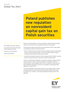 Poland publishes new regulation on nonresident capital gain