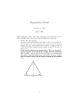 Trigonometry Review - RIT